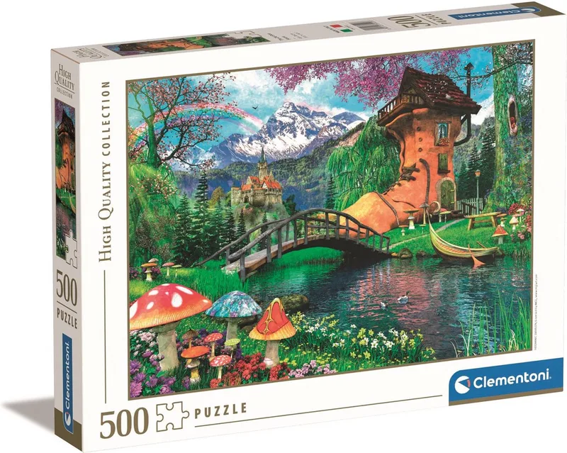 Puzzel - 500 Stukjes - Het Oude Schoenhuis - Puzzel Voor Volwassenen - High Quality Collection van Clementoni, editie Meerkleurig – doos