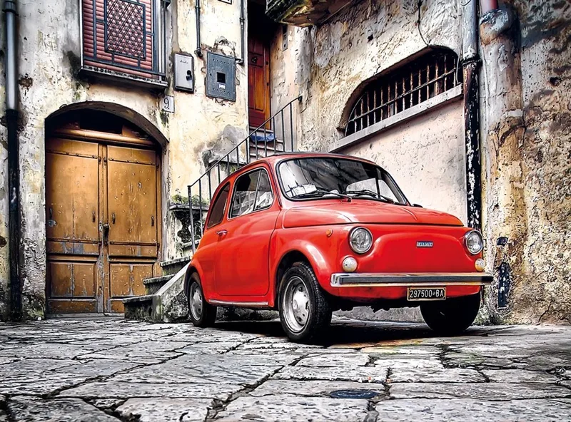 Puzzel - 500 Stukjes - Italiaanse Auto - Puzzel Voor Volwassenen - High Quality Collection van Clementoni, editie Meerkleurig – doos