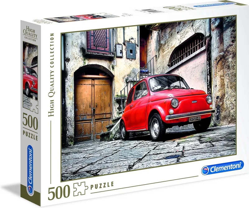Puzzel - 500 Stukjes - Italiaanse Oldtimer - High Quality Collection - Vanaf 10 jaar van Clementoni, editie Meerkleurig – doos