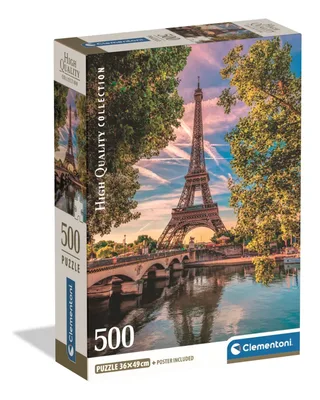 le Puzzle européen Made in Italie Puzzle Le Long De La Seine - 500 à 999 pièces de Clementoni, édition Multicolore – boîte 2 sur 2