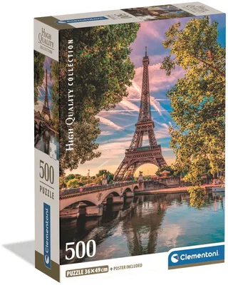 le Puzzle européen Made in Italie Puzzle Le Long De La Seine - 500 à 999 pièces de Clementoni, édition Multicolore – boîte 1 sur 2