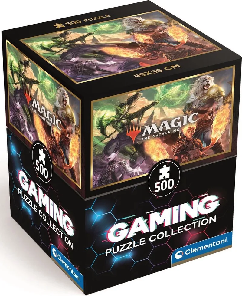 Puzzel - 500 Stukjes - Magic: The Gathering - Cube - Puzzel Voor Volwassenen de Clementoni, édition Multicolore – boîte 1 sur 2