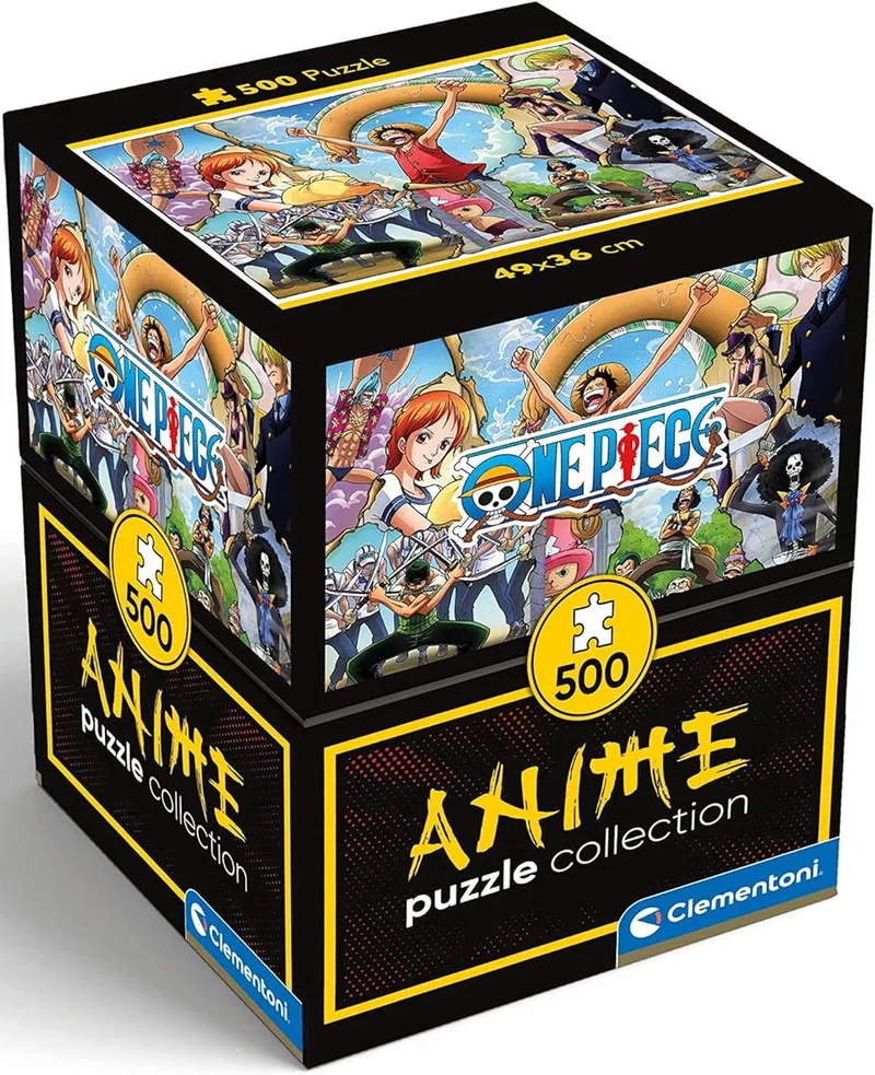 Puzzel - 500 Stukjes - One Piece - Anime collection - Cube - Puzzel Voor Kinderen en Volwassenen van Clementoni, editie OnePiece1 – doos 1 van 6