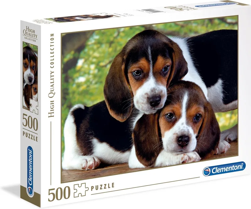 Puzzel - 500 Stukjes - Puppies - Close Together - High Quality Collection - Vanaf 10 jaar van Clementoni, editie Meerkleurig – doos