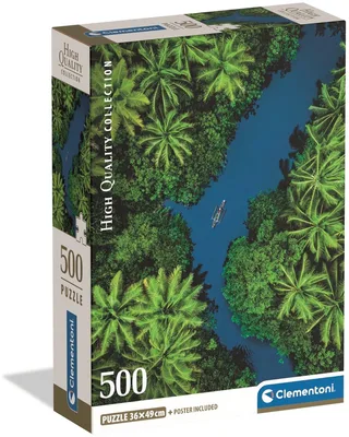 Puzzel - 500 Stukjes - Tropisch Luchtbeeld - Puzzel Voor Volwassenen - High Quality Collection from Clementoni, Multicolour edition – box 1 of 2
