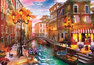 Puzzel - 500 Stukjes - Zonsondergang Venetië - Puzzel Voor Volwassenen en Kinderen vanaf 14 Jaar - High Quality Collection van Clementoni, editie Meerkleurig – doos 1 van 2