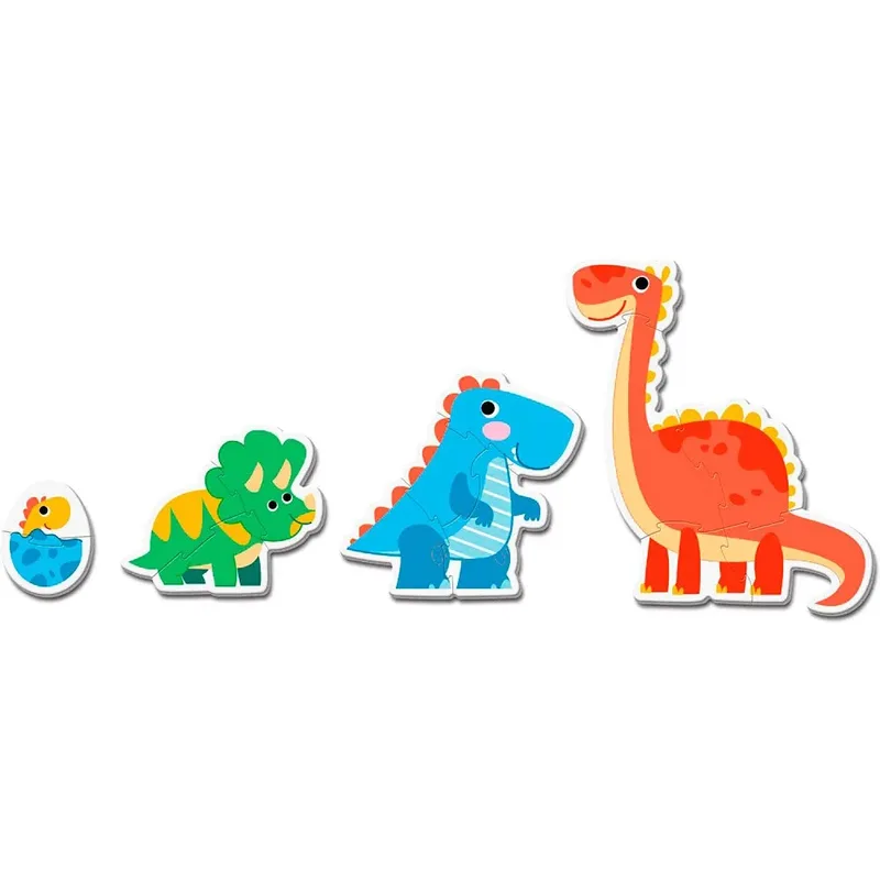 Puzzel - 6 Stukjes - Dinosaurus - Puzzel Voor Kinderen - My First Puzzles van Clementoni, editie Meerkleurig – doos 2 van 3