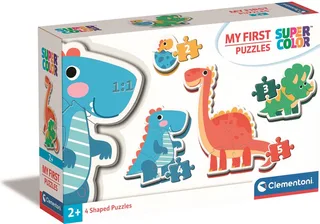 Puzzel - 6 Stukjes - Dinosaurus - Puzzel Voor Kinderen - My First Puzzles van Clementoni, editie Meerkleurig – doos 1 van 3