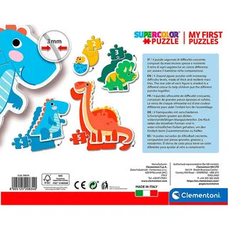 Puzzel - 6 Stukjes - Dinosaurus - Puzzel Voor Kinderen - My First Puzzles van Clementoni, editie Meerkleurig – doos 3 van 3