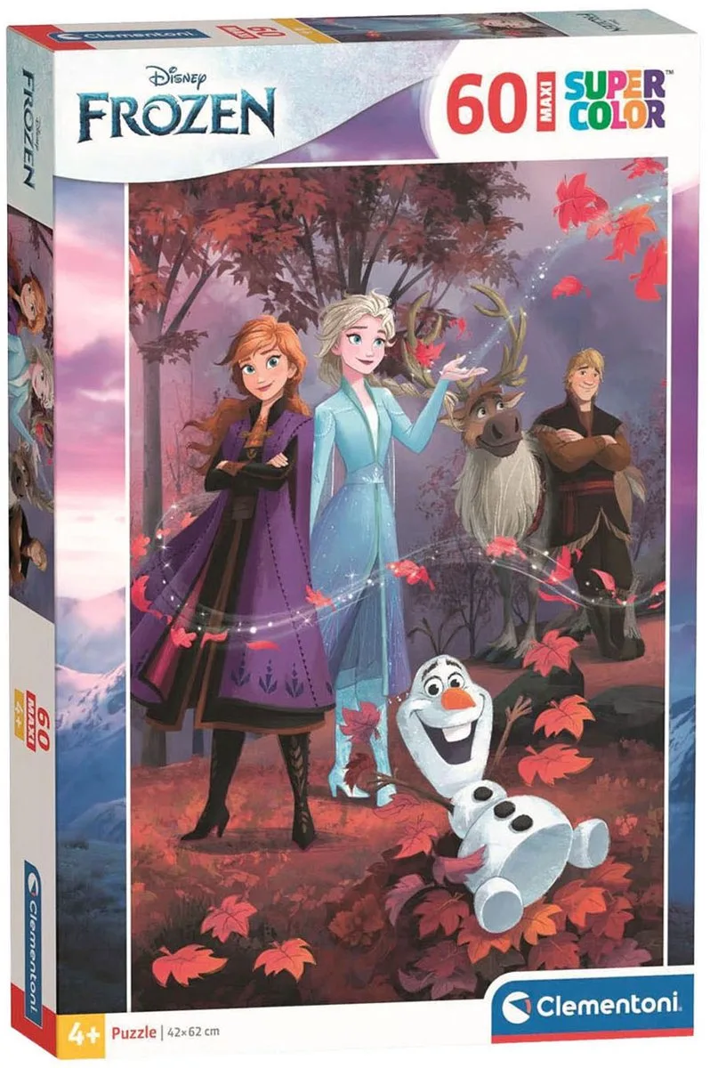 Puzzel - 60 Maxi Stukjes - Disney Frozen 2 - Kinderpuzzel - Vanaf 4 Jaar from Clementoni, Multicolour edition – box