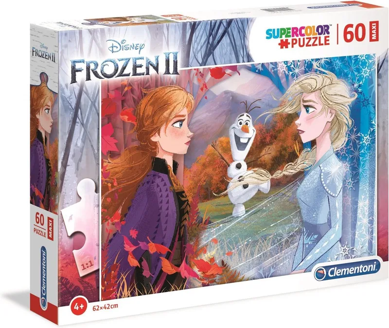 Puzzel - 60 Maxi Stukjes - Frozen 2 - Kinderpuzzel - Vanaf 4 Jaar van Clementoni, editie Meerkleurig – doos