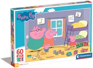 Puzzel - 60 Maxi Stukjes - Peppa Pig - Kinderpuzzel - Vanaf 4 jaar van Clementoni, editie Meerkleurig – doos 1 van 2