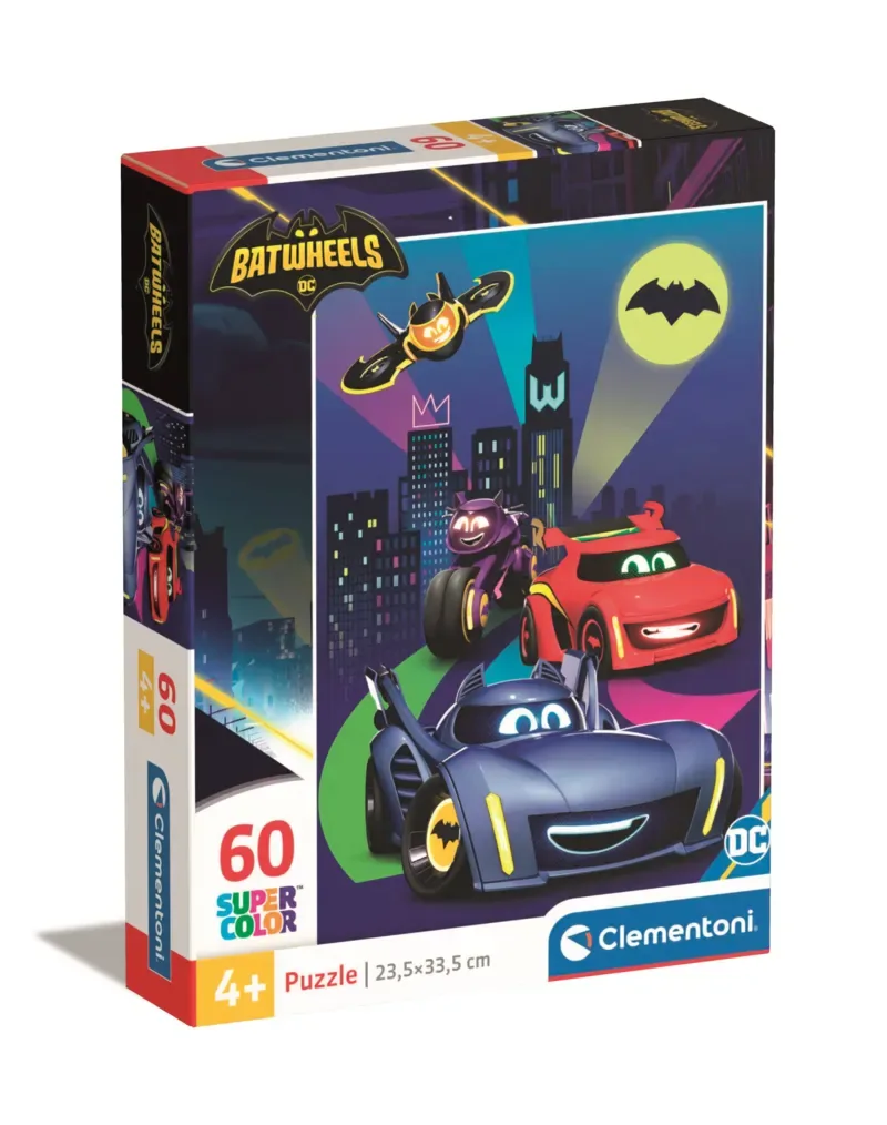 Puzzel - 60 Stukjes - Batwheels - Kinderpuzzle vanaf 4 jaar from Clementoni, Multicolour edition – box 2 of 2