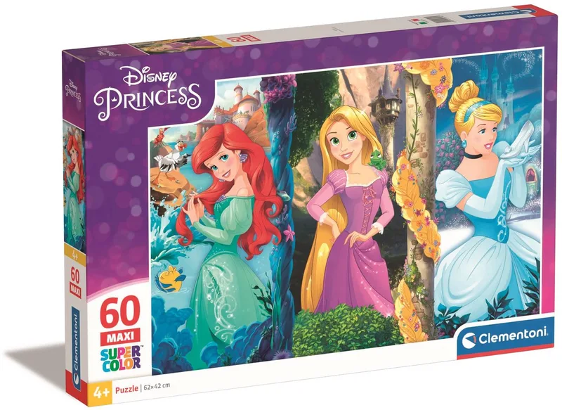 Puzzel - 60 Stukjes - Disney Princess - Puzzel Voor Kinderen Vanaf 4 Jaar van Clementoni, editie Meerkleurig – doos