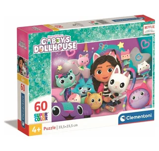 Puzzel - 60 Stukjes - Gabby's Dollhouse - Kinderpuzzel - Vanaf 4 Jaar from Clementoni, Multicolour edition – box 2 of 3