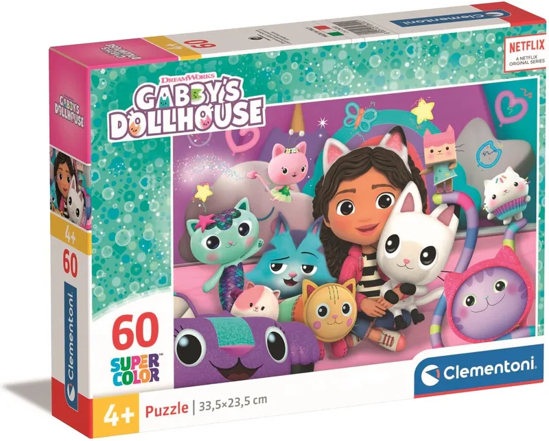 Puzzel - 60 Stukjes - Gabby's Dollhouse - Kinderpuzzel - Vanaf 4 Jaar from Clementoni, Multicolour edition – box 1 of 3