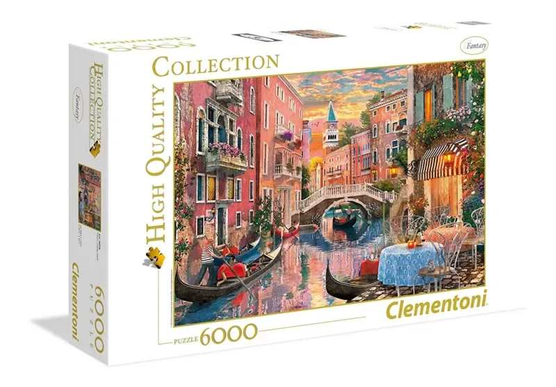 Puzzel - 6000 Stukjes - Zonsondergang in Venetië - High Quality Collection - Puzzel Voor Volwassenen från Clementoni, utgåva Multi kleur – kartong 2 av 2