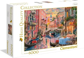 Puzzel - 6000 Stukjes - Zonsondergang in Venetië - High Quality Collection - Puzzel Voor Volwassenen från Clementoni, utgåva Multi kleur – kartong 1 av 2
