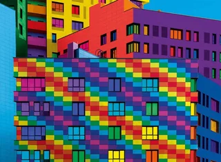 puzzel Colorboom vierkanten 500 stukjes karton. fra Clementoni, Flerfarvet-udgave – æske 1 af 2