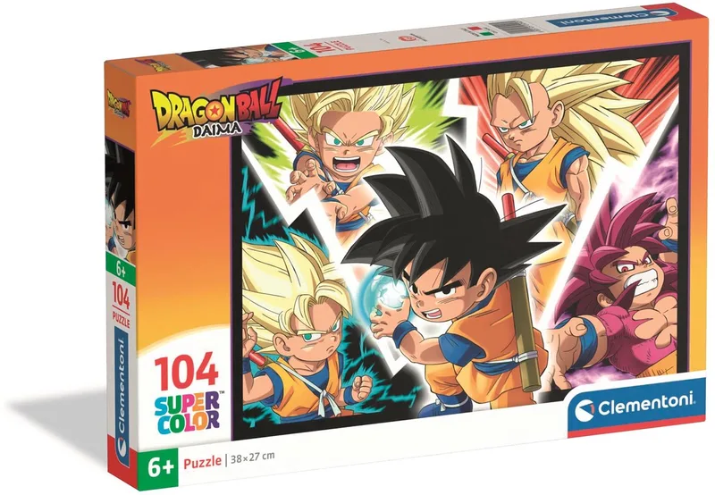 Puzzel - Dragon Ball Daima - 104 stukjes - Super Color - vanaf 6 jaar van Clementoni, editie Meerkleurig – doos