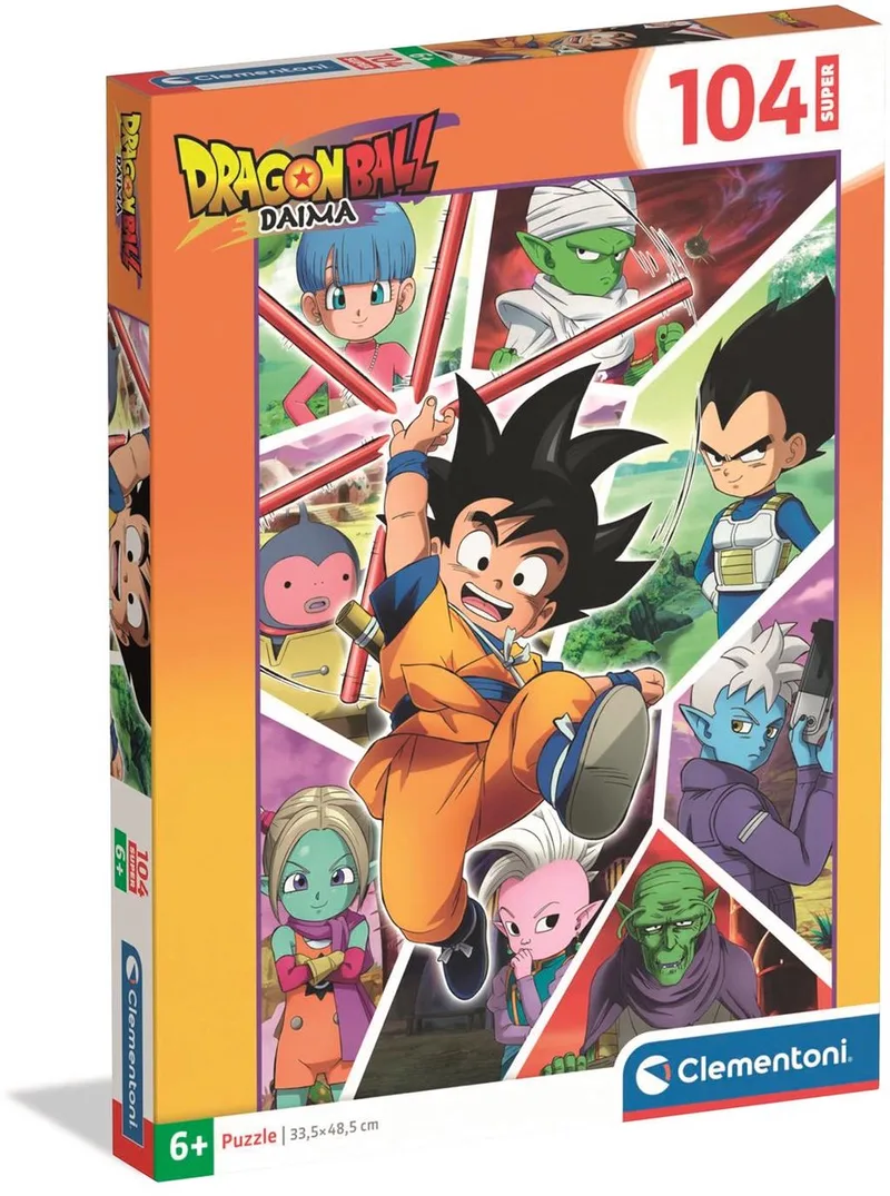 Puzzel - Dragon Ball Daima - Portrait - 104 stukjes - Super - vanaf 6 jaar van Clementoni, editie Meerkleurig – doos