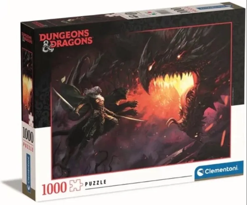 Puzzel - Dungeons and Dragons - Drizzt - 1000 stukjes van Clementoni, editie Meerkleurig – doos