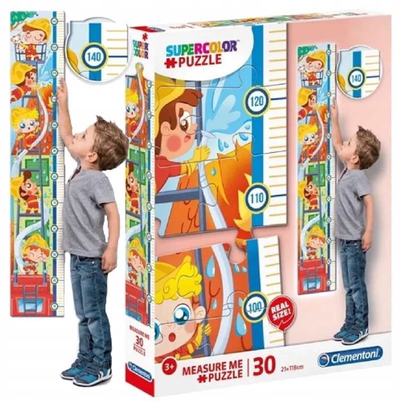 Puzzel Maatlat met Brandweer Thema - 30 Stukjes from Clementoni – box