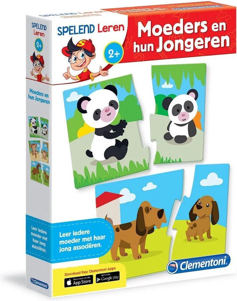 Puzzel - Moeders en hun Jongeren van Clementoni – doos