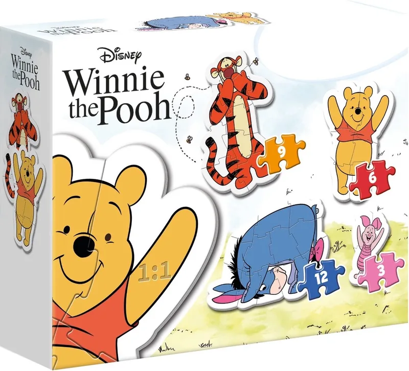 Puzzel - My First Puzzles Winnie de Poeh - 30 Stukjes (3, 6, 9, 12) - Voor Kinderen - Vanaf 2 Jaar from Clementoni, Multicolour edition – box