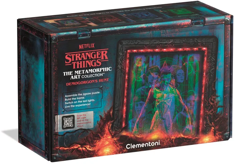 Puzzel - Stranger Things - Morphing Collection - Puzzel met RGB verlichting en morphing effect - 520 stukjes from Clementoni, Eleven edition – box