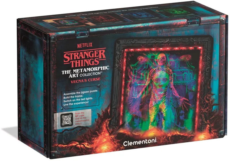 Puzzel - Stranger Things - Morphing Collection - Puzzel met RGB verlichting en morphing effect - 520 stukjes von Clementoni, Ausgabe Vecna – Schachtel