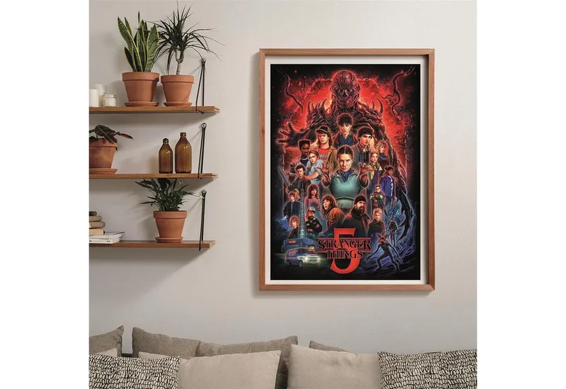 Puzzel - Stranger Things - Seizoen 5 - 1000 stukjes - Inclusief poster fra Clementoni, Flerfarvet-udgave – æske 5 af 5