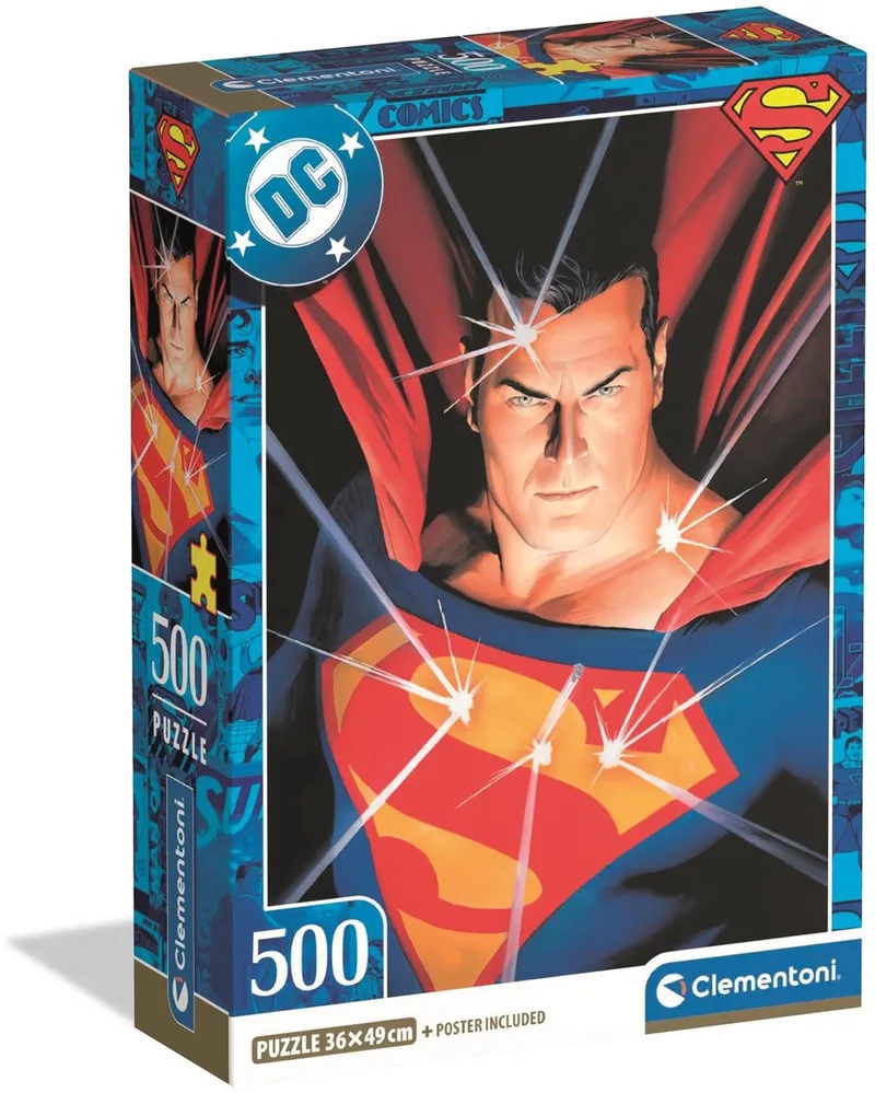 Puzzel - Superman - 500 stukjes - vanaf 14 jaar from Clementoni, Multicolour edition – box