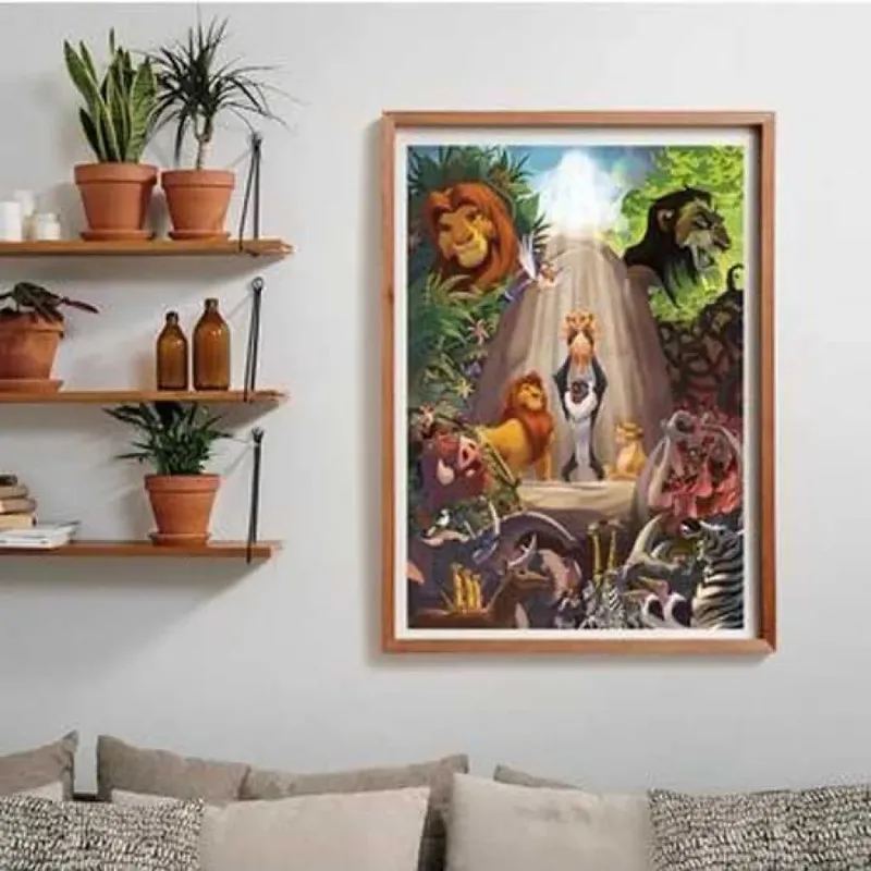 Puzzel - The Lion King - 1000 stukjes - inclusief poster van Clementoni, editie Meerkleurig – doos 2 van 3
