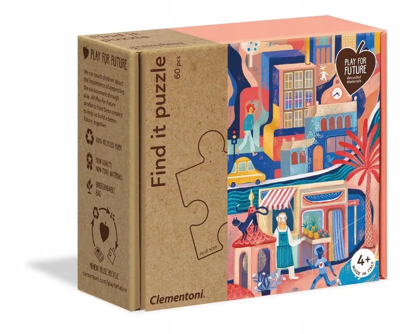 Puzzel 'Vind Het - Winter' 60 stukjes, 4+ fra Clementoni, Gekleurd-udgave – æske