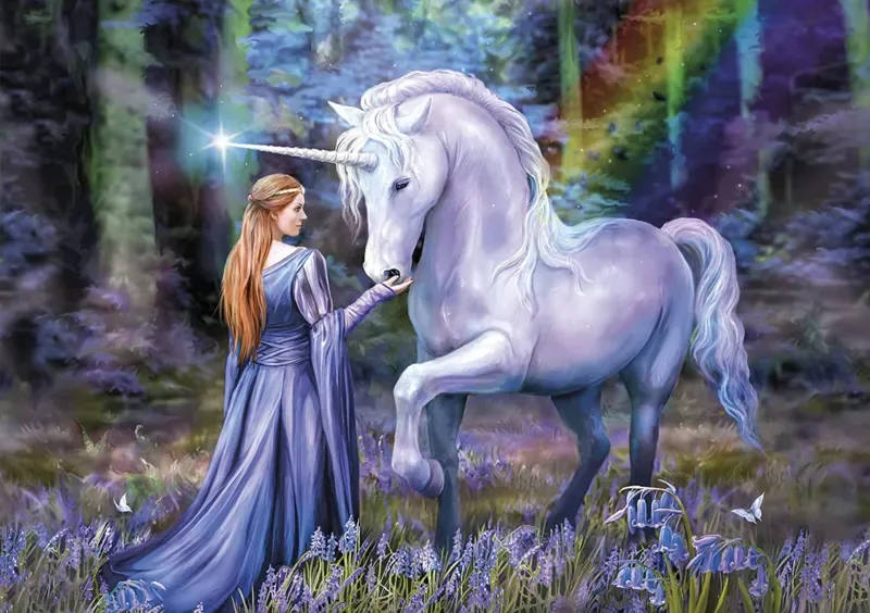 Puzzle Anne Stokes - Bois De Jacinthe Des Bois - 1500 pièces von Clementoni – Schachtel 1 von 2