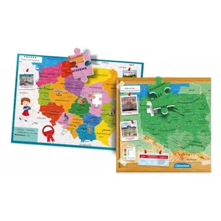 Puzzle Carte de la Pologne - 100 à 149 pièces from Clementoni – box 1 of 2