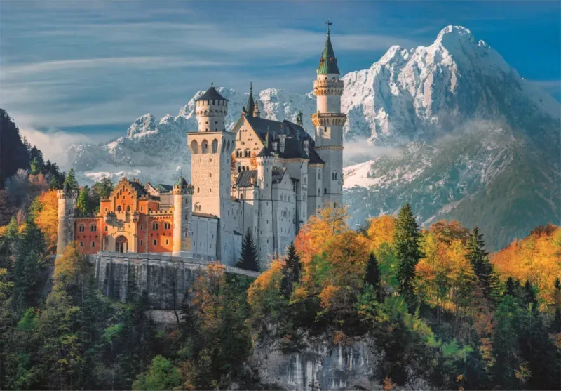 Puzzle Château De Neuschwanstein - 500 à 999 pièces van Clementoni – doos 1 van 2