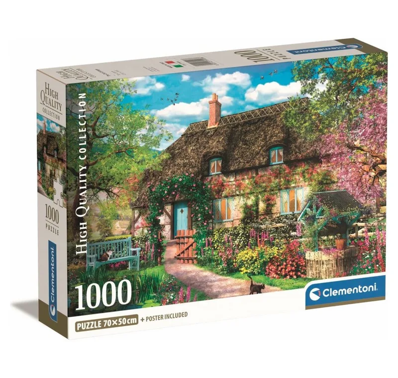 Puzzle CLEMENTONI Altes Landhaus Puzzle 1000 Teile, Puzzleteile van Clementoni – doos 2 van 3