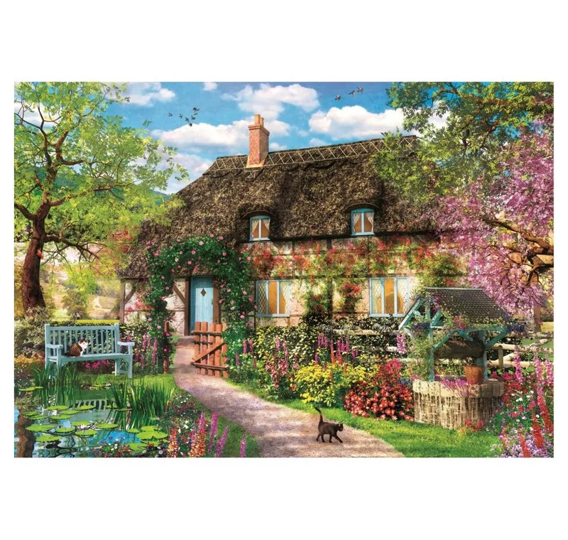 Puzzle CLEMENTONI Altes Landhaus Puzzle 1000 Teile, Puzzleteile van Clementoni – doos 1 van 3