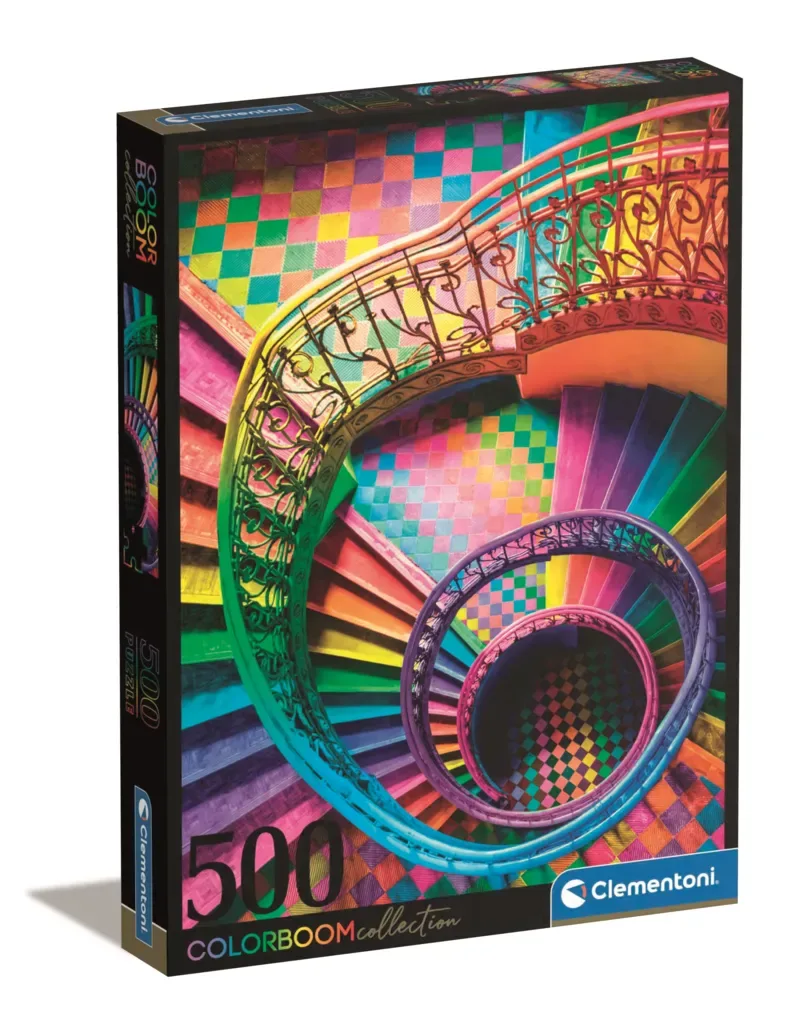 Puzzle Colorboom Escaliers - 500 à 999 pièces de Clementoni – boîte 2 sur 2