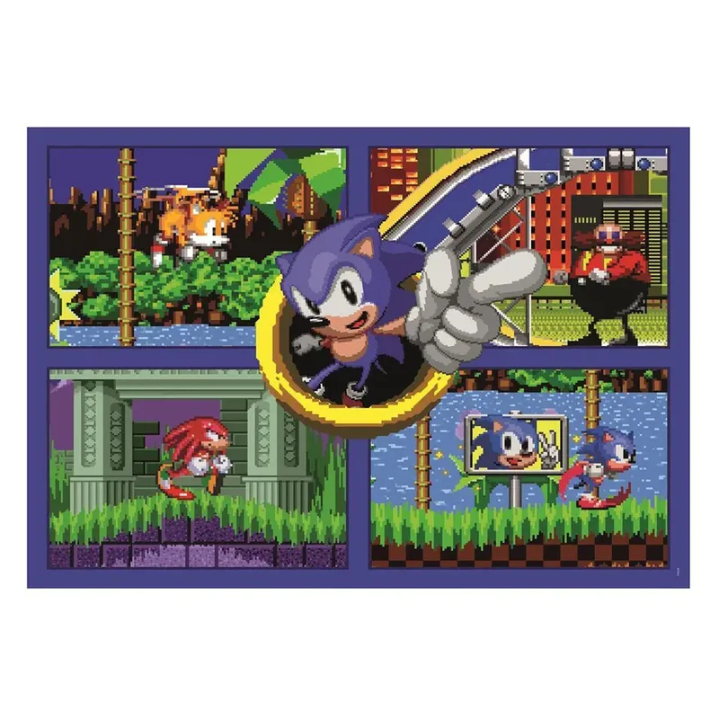 Puzzle Cubo Sonic 64 Bit 2 500 pieces 2D Puzzels van Clementoni – doos