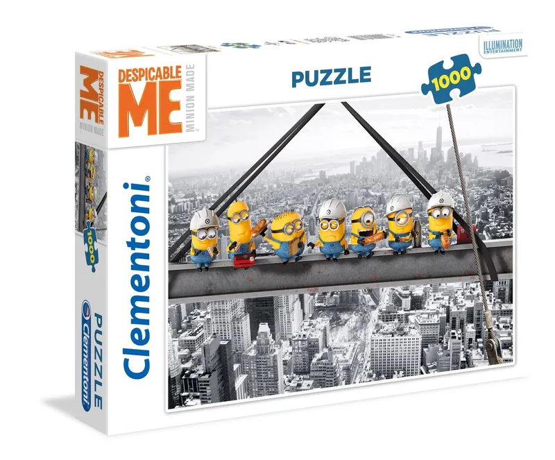Puzzle Despicable Me Minions 1000 Teile Puzzle, 1000 Puzzleteile, Made in Europe van Clementoni, editie Meerkleurig – doos 1 van 2