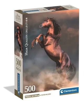 Puzzle Étalon Rouge Sauvage - 500 à 999 pièces de Clementoni – boîte 2 sur 2