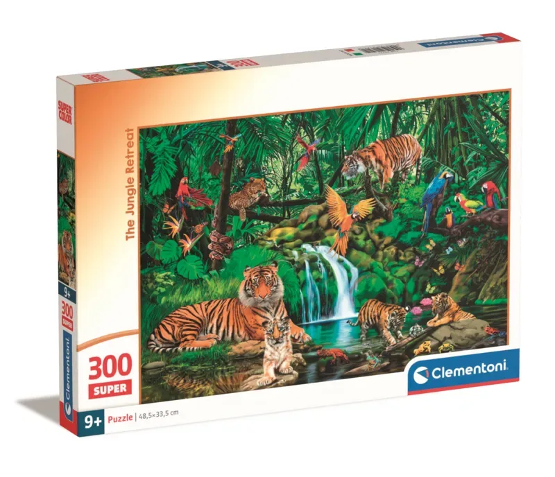 Puzzle La Retraite dans la Jungle - 200 à 499 pièces de Clementoni – boîte 2 sur 2