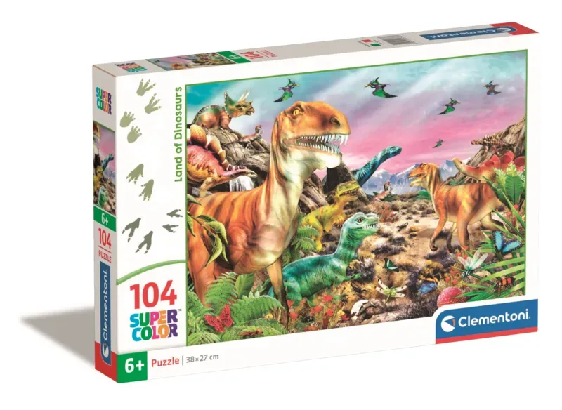 Puzzle Le Pays des Dinosaures - 100 à 149 pièces de Clementoni – boîte 2 sur 2