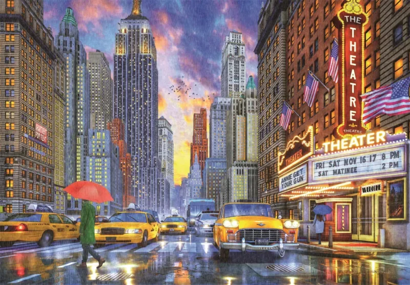 Puzzle Manhattan Sous la Pluie - 2000 pièces de Clementoni – boîte