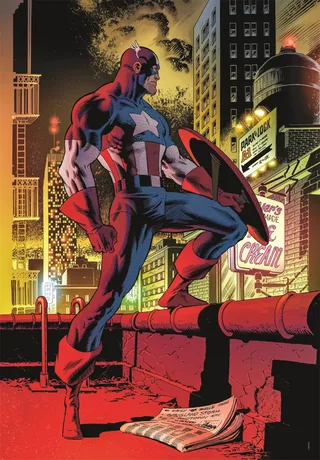 Puzzle Marvel, Captain America - 1000 pièces de Clementoni – boîte 1 sur 2