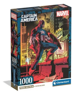 Puzzle Marvel, Captain America - 1000 pièces de Clementoni – boîte 2 sur 2
