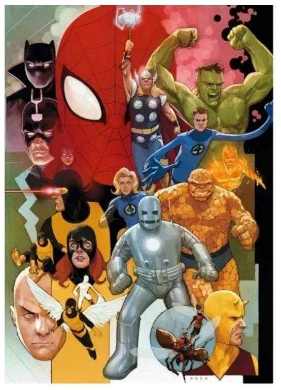 Puzzle Marvel Heroes - 1000 pièces de Clementoni – boîte
